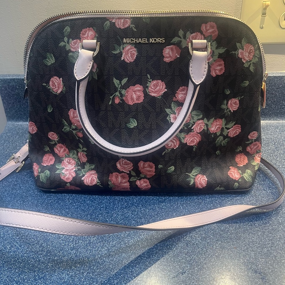 Michael Kors Brown Floral Women's Bag